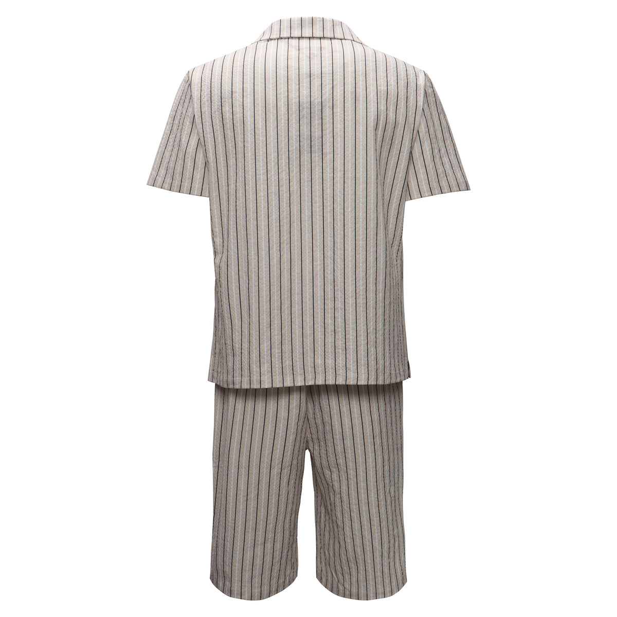Men’s Classic Striped Lounge Set BEIGE