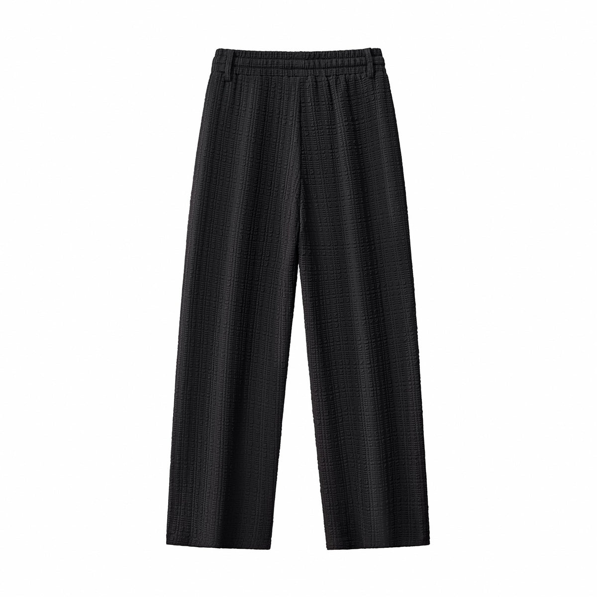 Barocco Loft Men's Textured Shirt & Pants Set - Black
