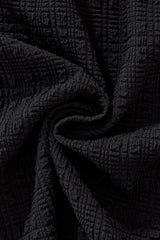 Barocco Loft Men's Textured Shirt & Pants Set - Black