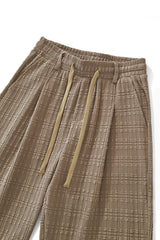 Barocco Loft Men's Textured Shirt & Pants Set - Brown