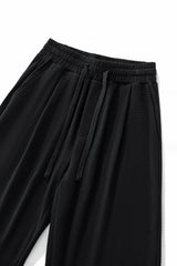 Barocco Vista Men's Waffle Textured Shirt & Pants Set - Black
