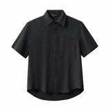 Drift Set – Waffle Textured Shirt & Short BLACK