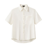 Drift Set – Waffle Textured Shirt & Short WHITE