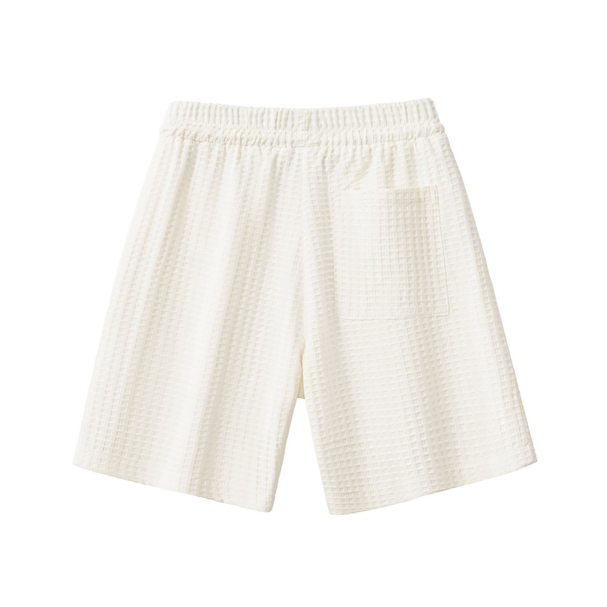 Drift Set – Waffle Textured Shirt & Short WHITE