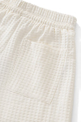 Drift Set – Waffle Textured Shirt & Short WHITE
