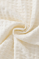 Drift Set – Waffle Textured Shirt & Short WHITE