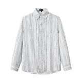 Strata Set – Printed Long Sleeve Shirt & Pant GREY