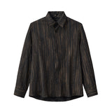 Canyon Set – Printed LS Shirt & Pleated pant BLACK