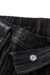 Canyon Set – Printed LS Shirt & Pleated pant BLACK