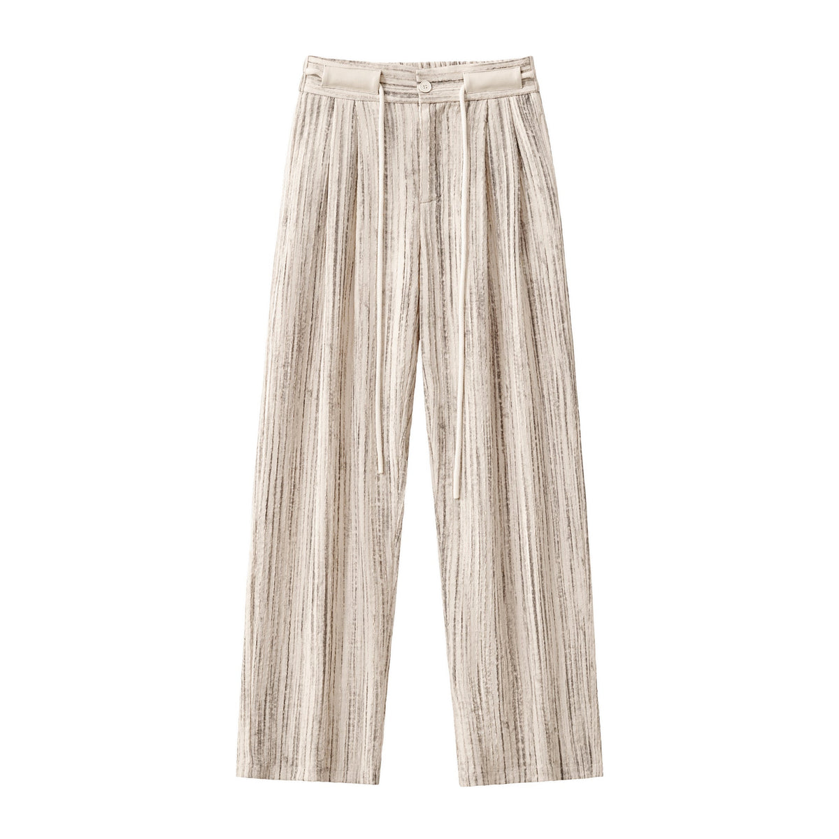 Barocco Canyon Men's Printed Long Sleeve Shirt & Pleated Pants Set - Taupe