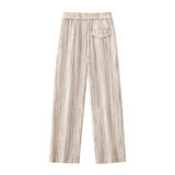 Barocco Canyon Men's Printed Long Sleeve Shirt & Pleated Pants Set - Taupe
