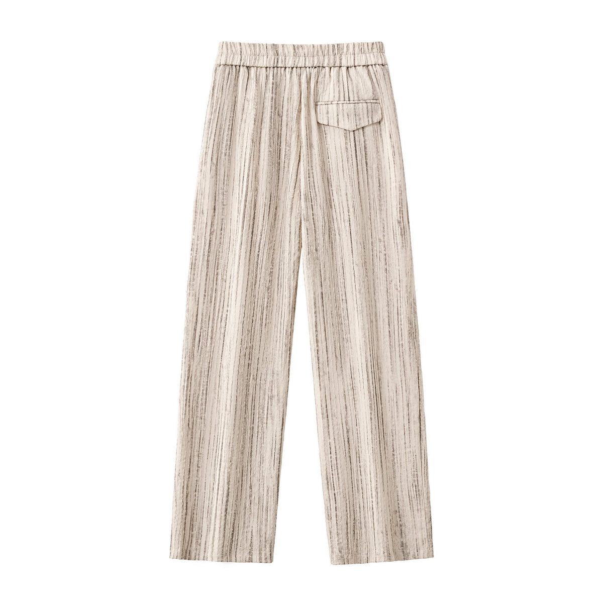 Barocco Canyon Men's Printed Long Sleeve Shirt & Pleated Pants Set - Taupe