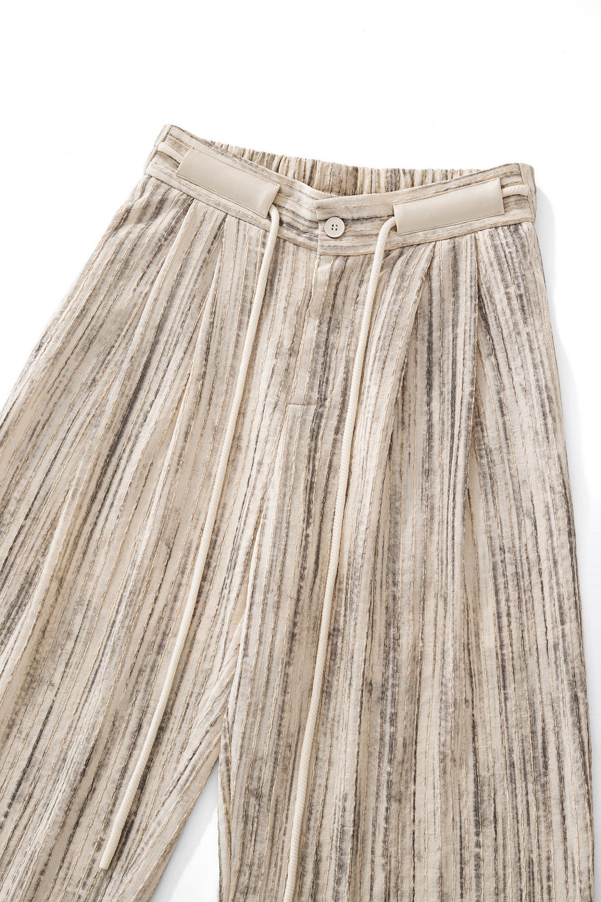 Barocco Canyon Men's Printed Long Sleeve Shirt & Pleated Pants Set - Taupe