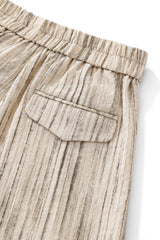Barocco Canyon Men's Printed Long Sleeve Shirt & Pleated Pants Set - Taupe