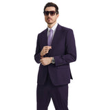 Men's Stacy Adams Hybrid-Fit 3pc Suit Set, Jacket Vest and Pants
