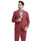 Men's Stacy Adams Hybrid-Fit 3pc Suit Set, Jacket Vest and Pants