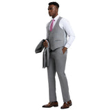 Men's Stacy Adams Sharkskin 3-Piece Suit