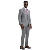 Men's Stacy Adams Sharkskin 3-Piece Suit