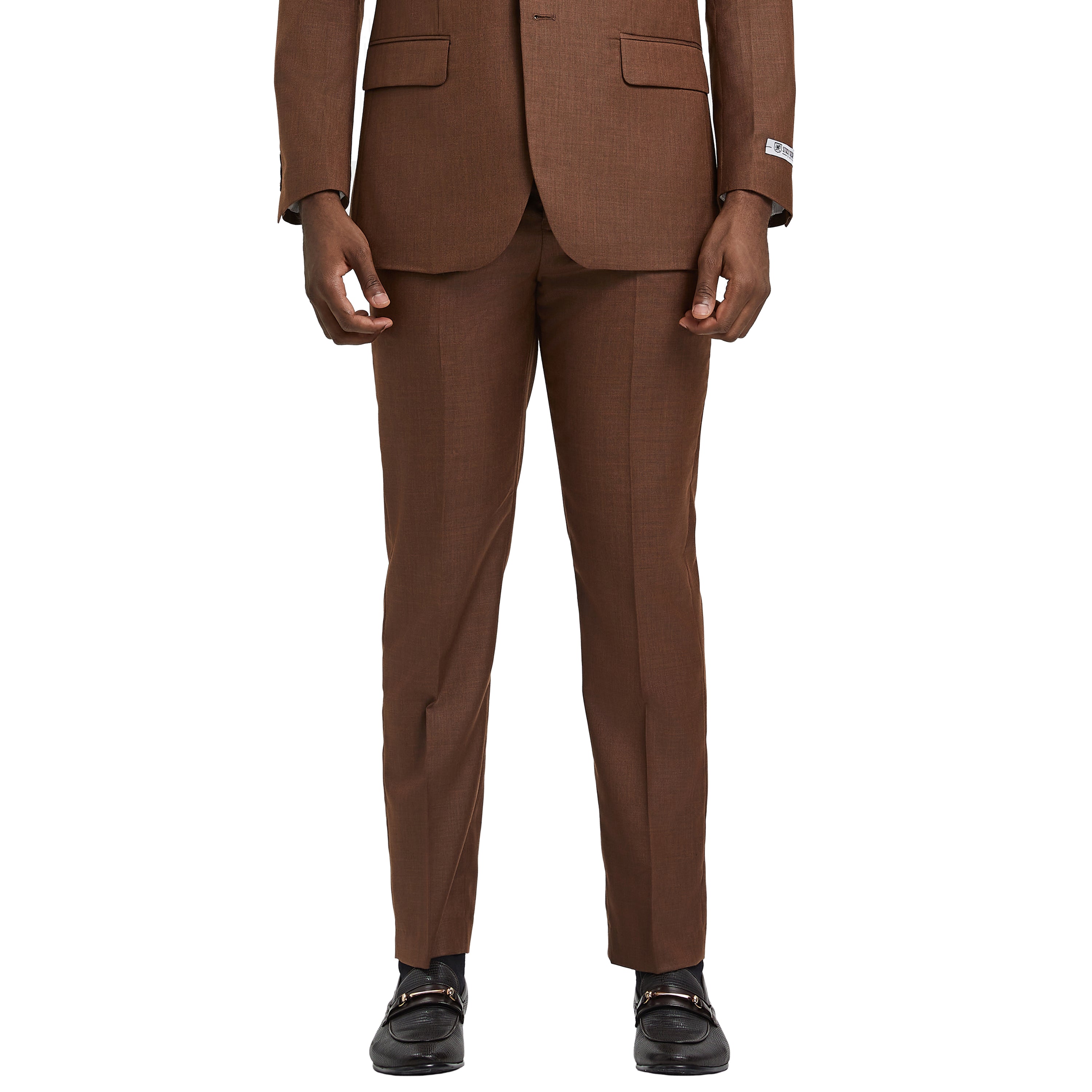 Men's Stacy Adams Sharkskin 3-Piece Suit