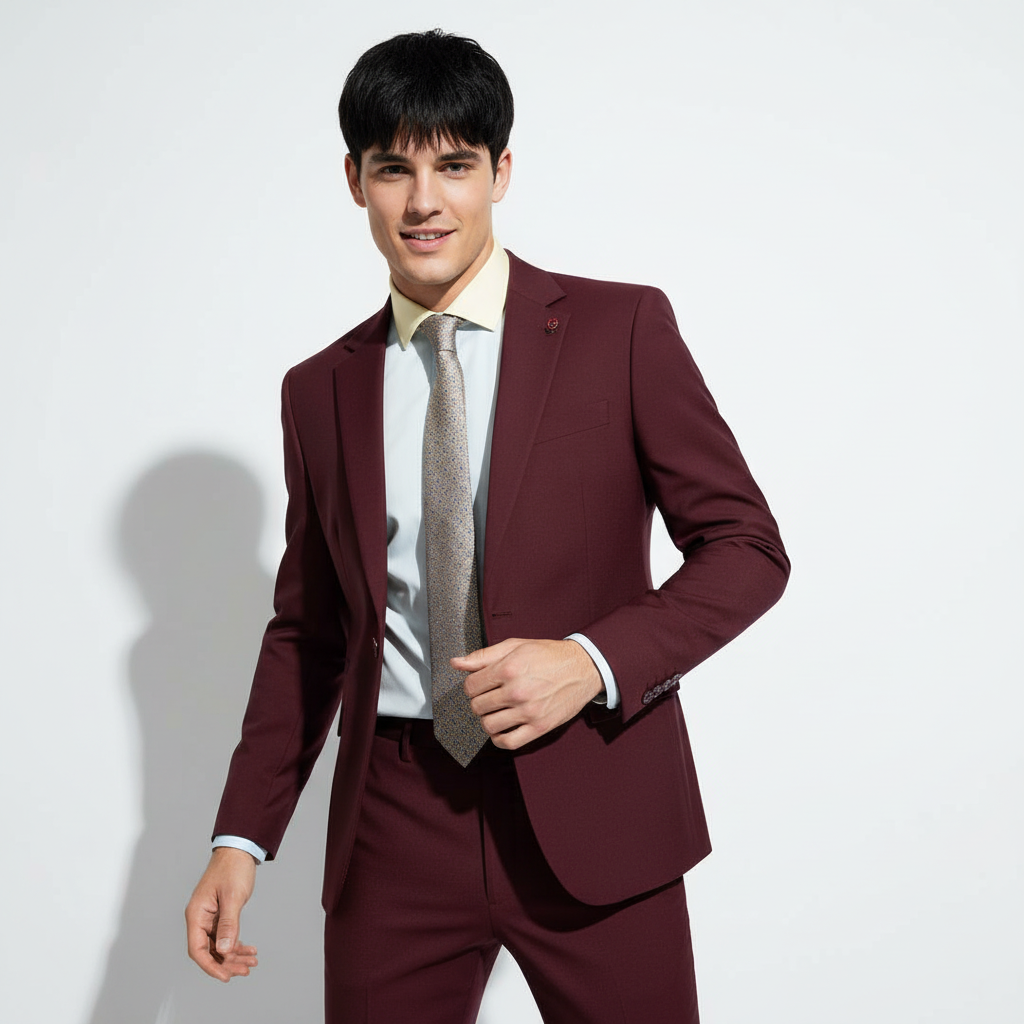 Signature Suit BURGUNDY