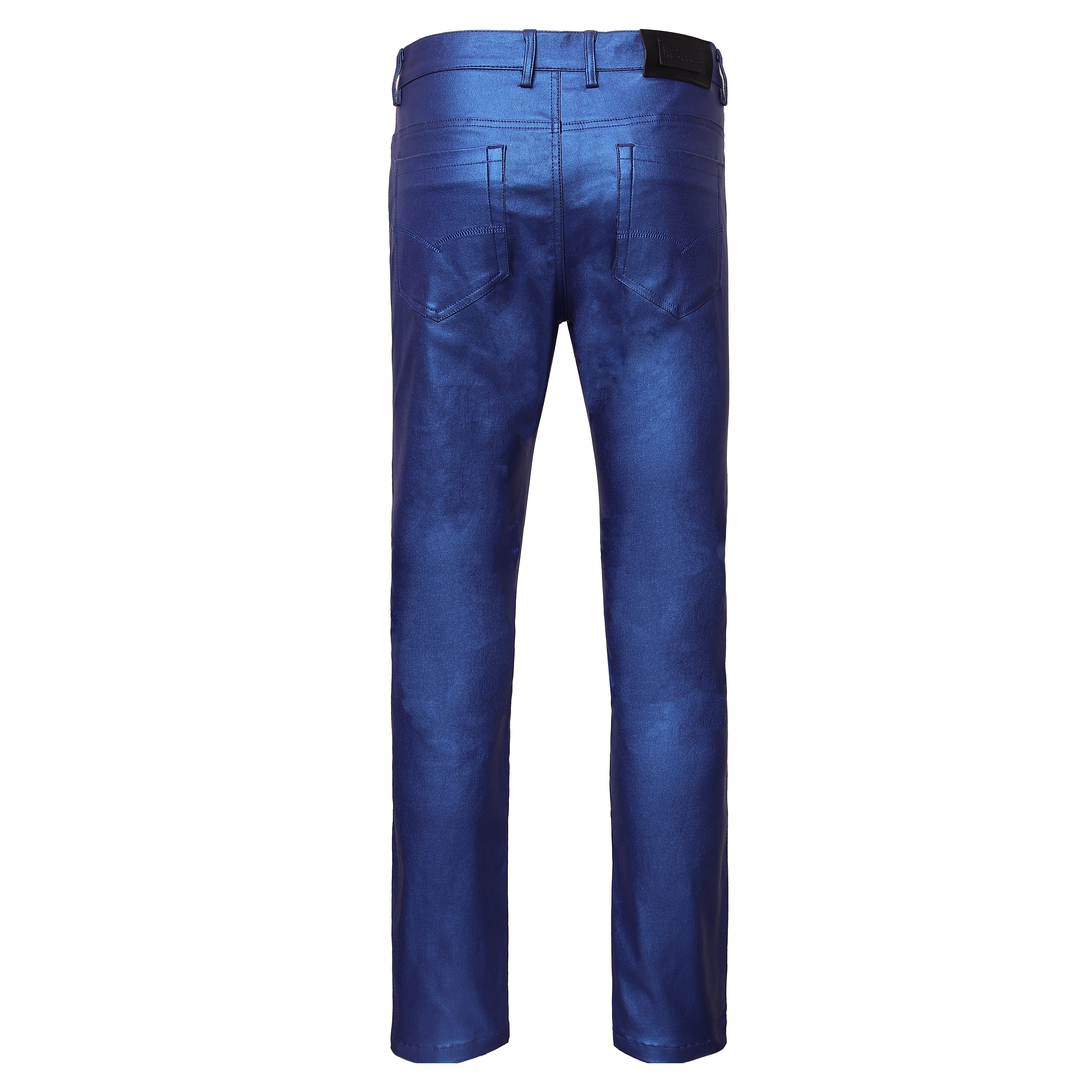 Versatile Vogue Metallic Jeans BLUE
