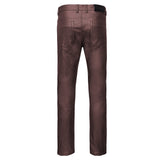 Versatile Vogue Metallic Jeans WINE