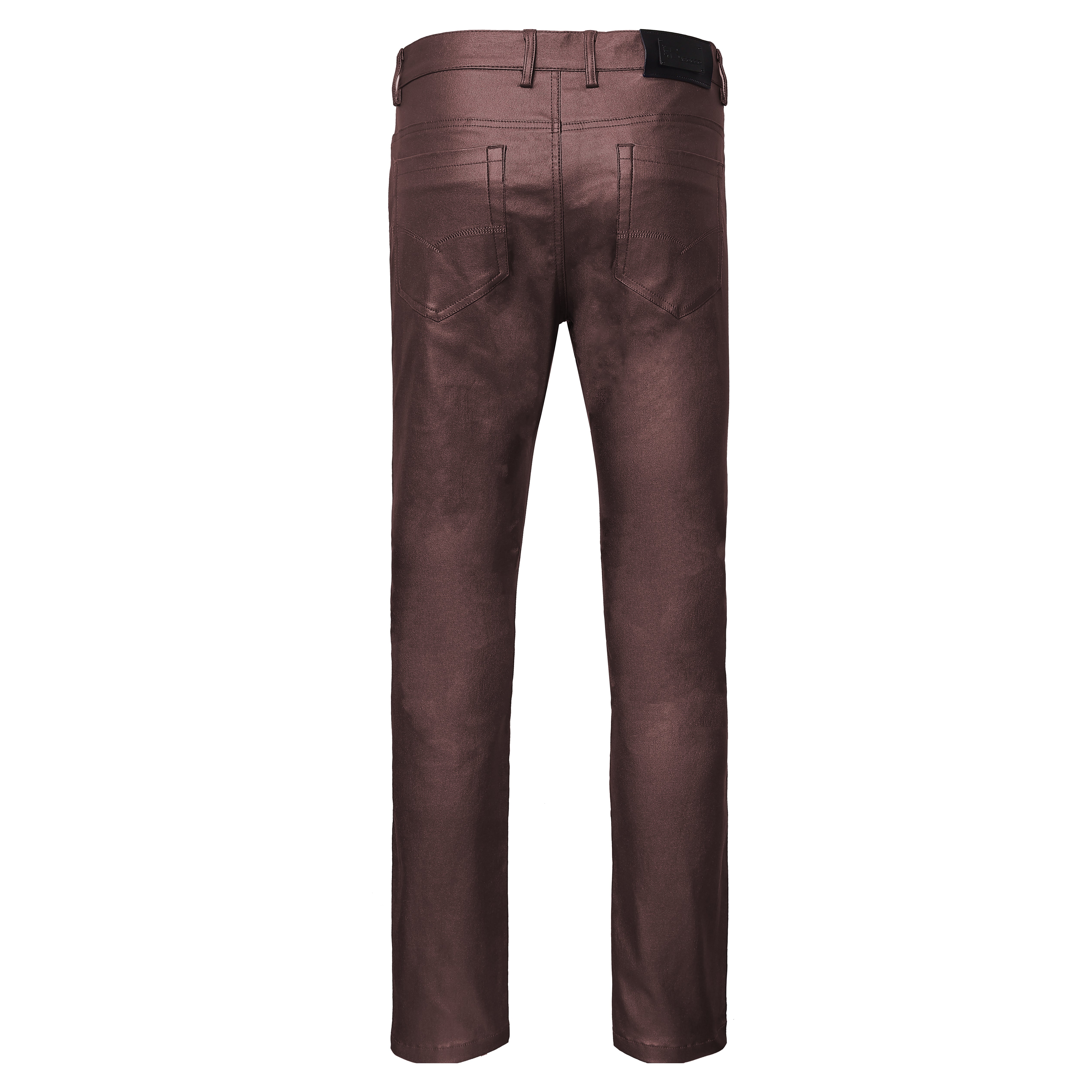 Versatile Vogue Metallic Jeans WINE