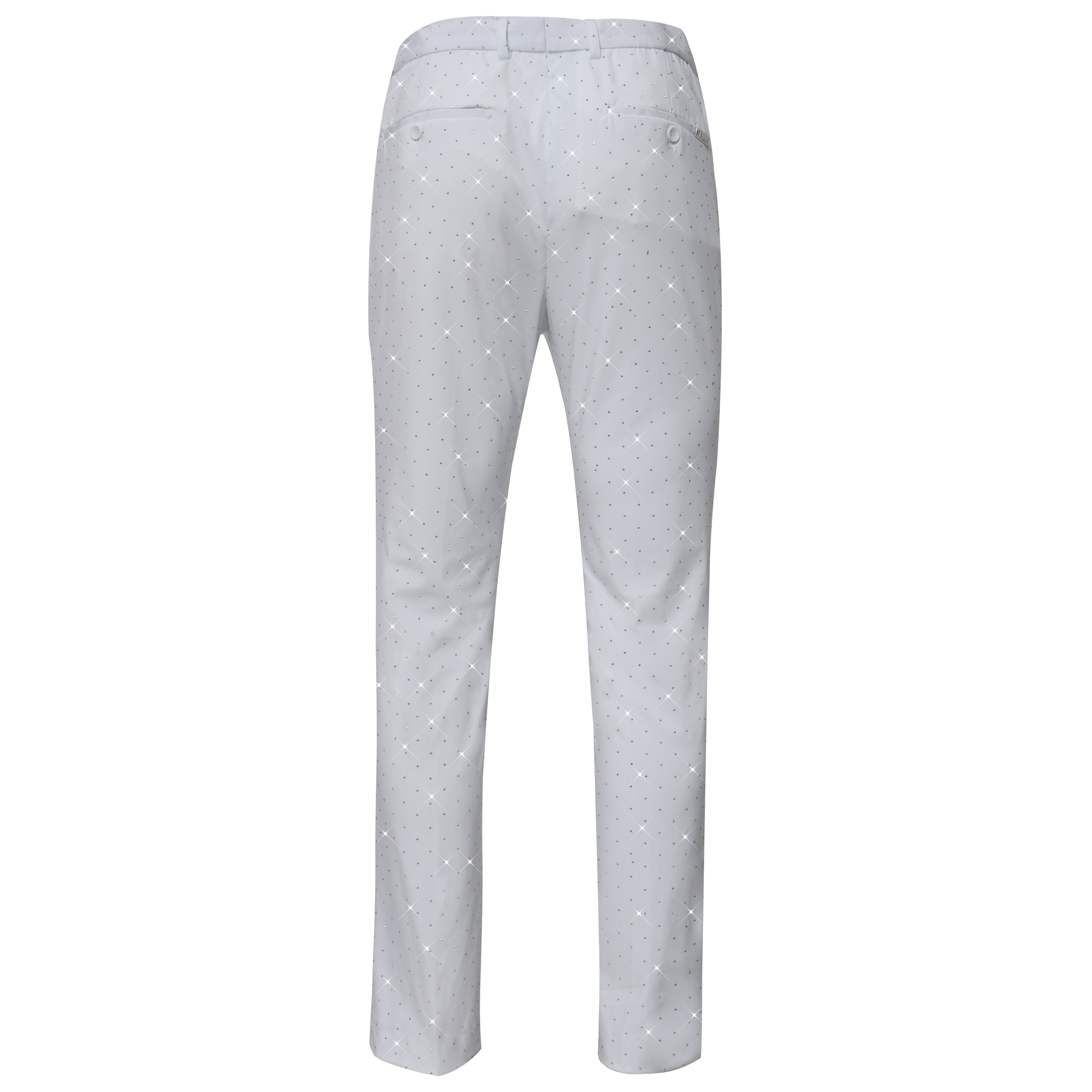Dapper Details Pants WHITE/SILVER