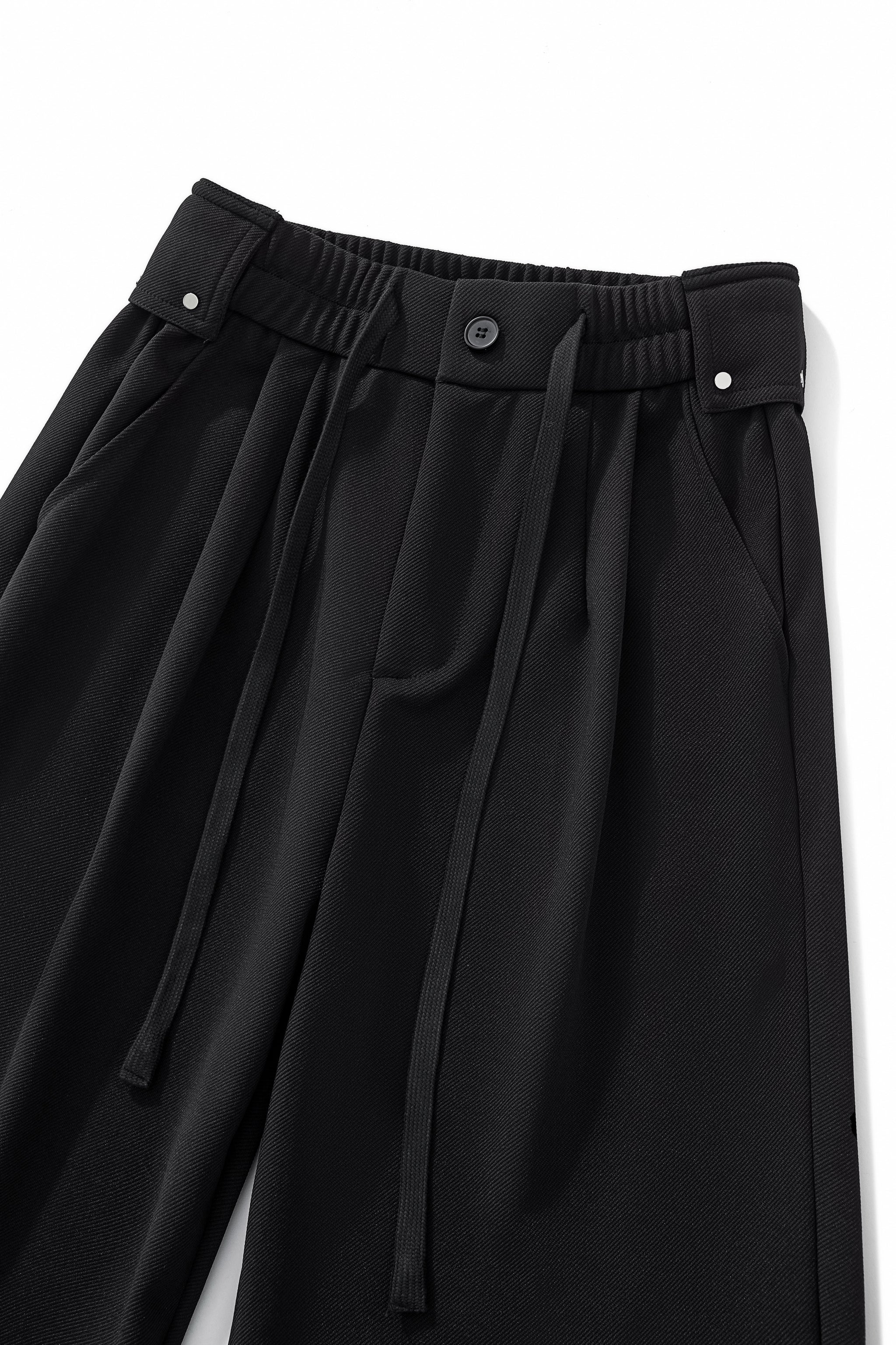 Solace Pleated Trousers BLACK