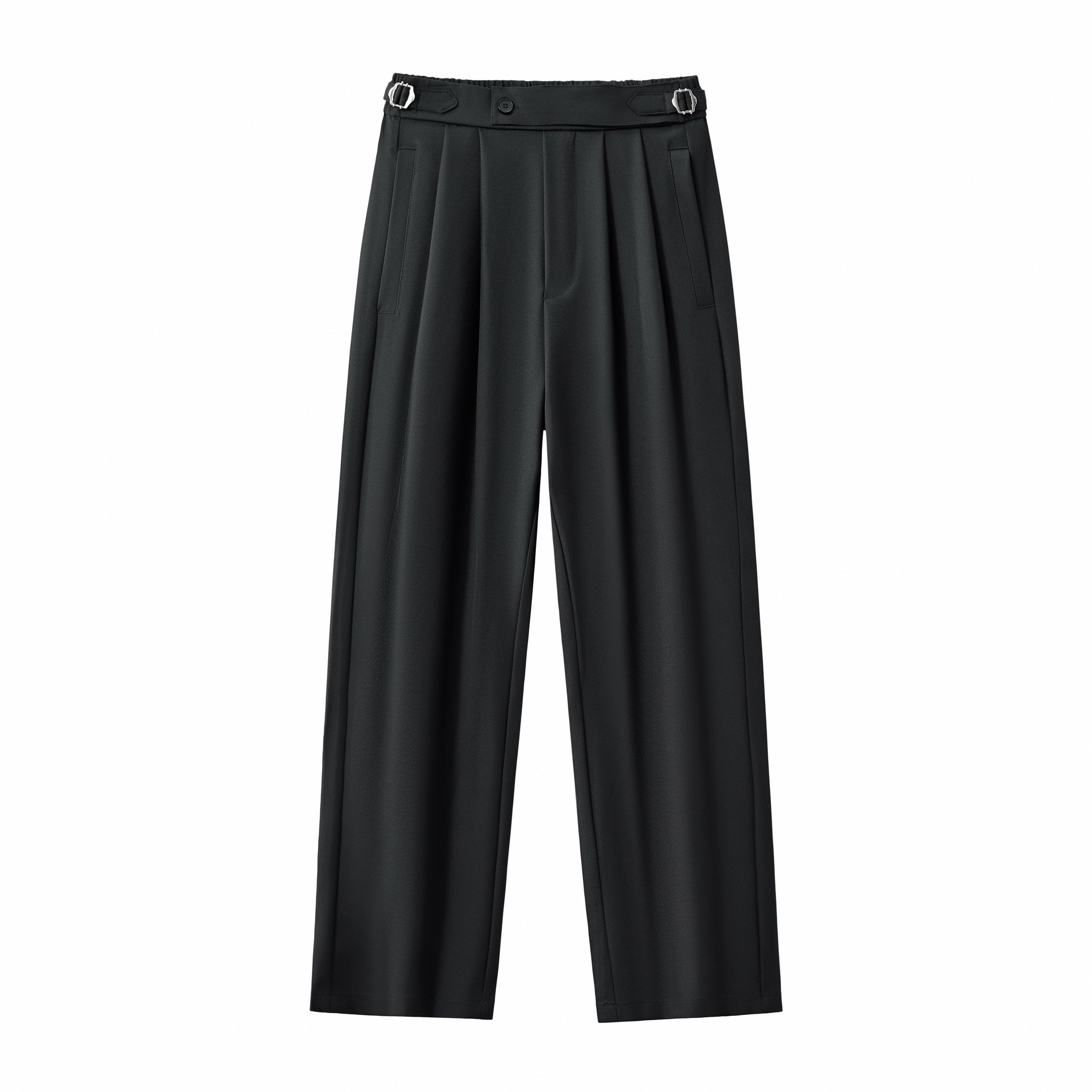 Wellington Side-Tab Trousers BLACK