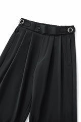 Wellington Side-Tab Trousers BLACK