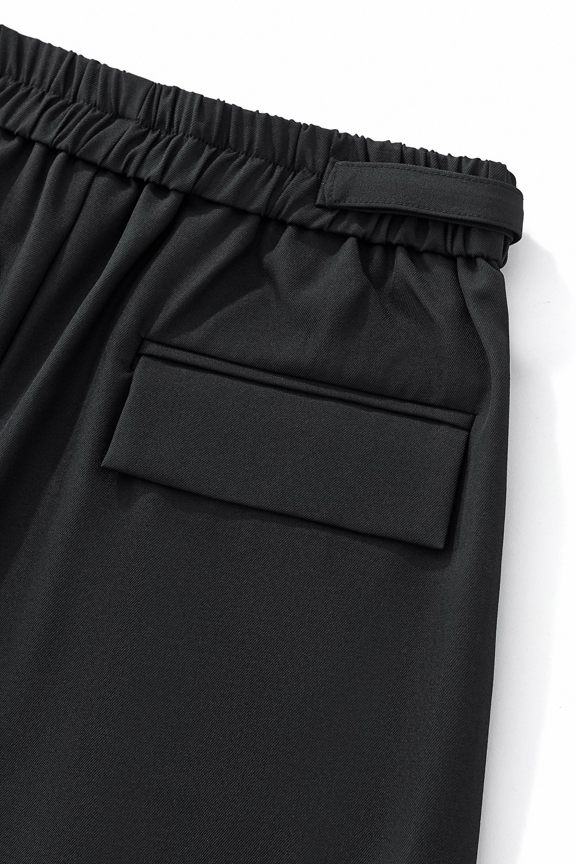 Wellington Side-Tab Trousers BLACK