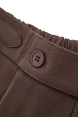 Wellington Side-Tab Trousers COFFEE