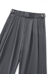 Wellington Side-Tab Trousers GREY