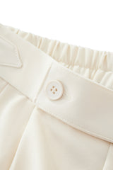 Wellington Side-Tab Trousers IVORY