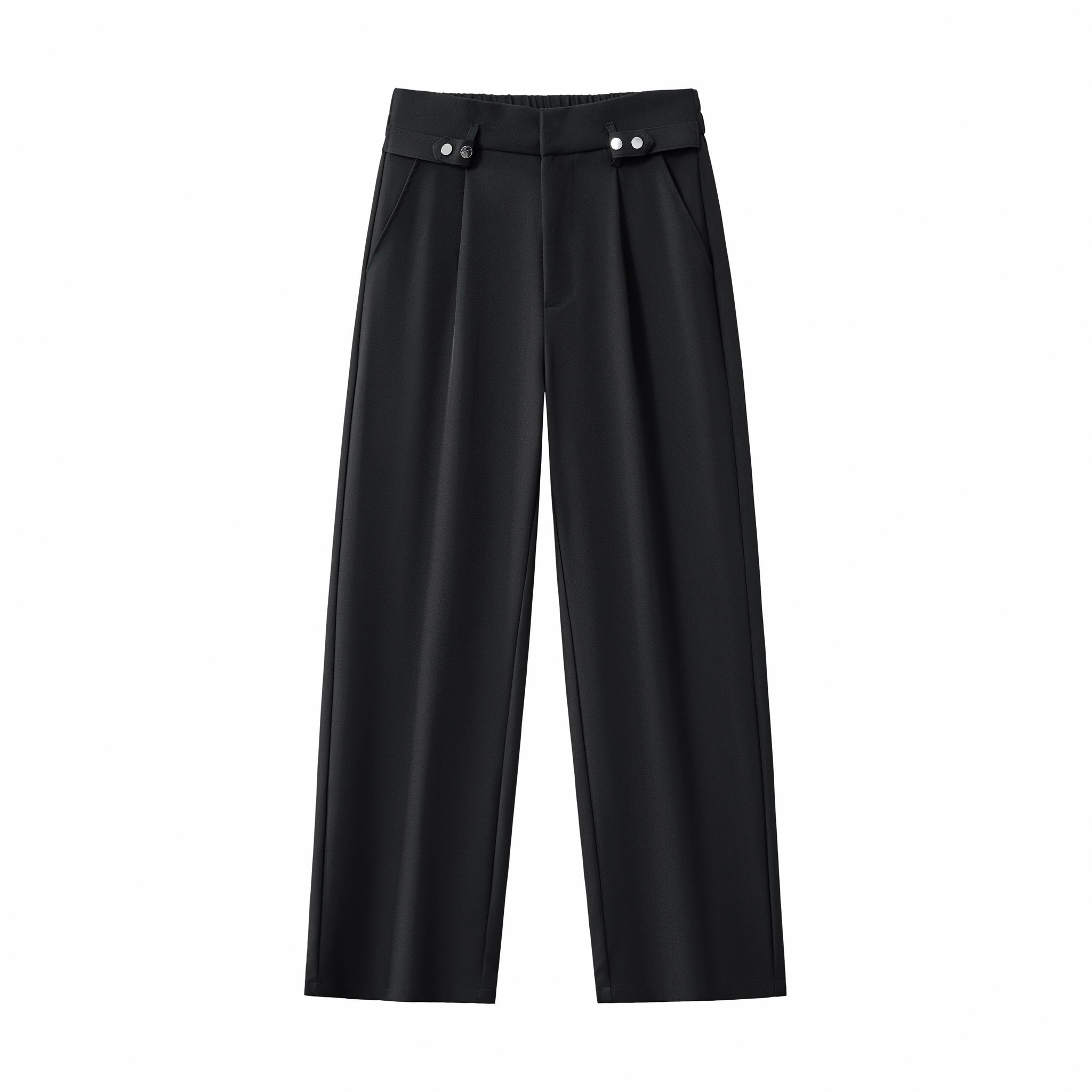 Kingsley Side-Tab Trousers BLACK