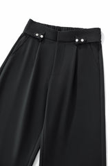 Kingsley Side-Tab Trousers BLACK