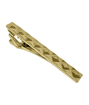 Men's Tie Clip 6cm Tie Bar For Standard Ties | Gunblack and Gold| TC82