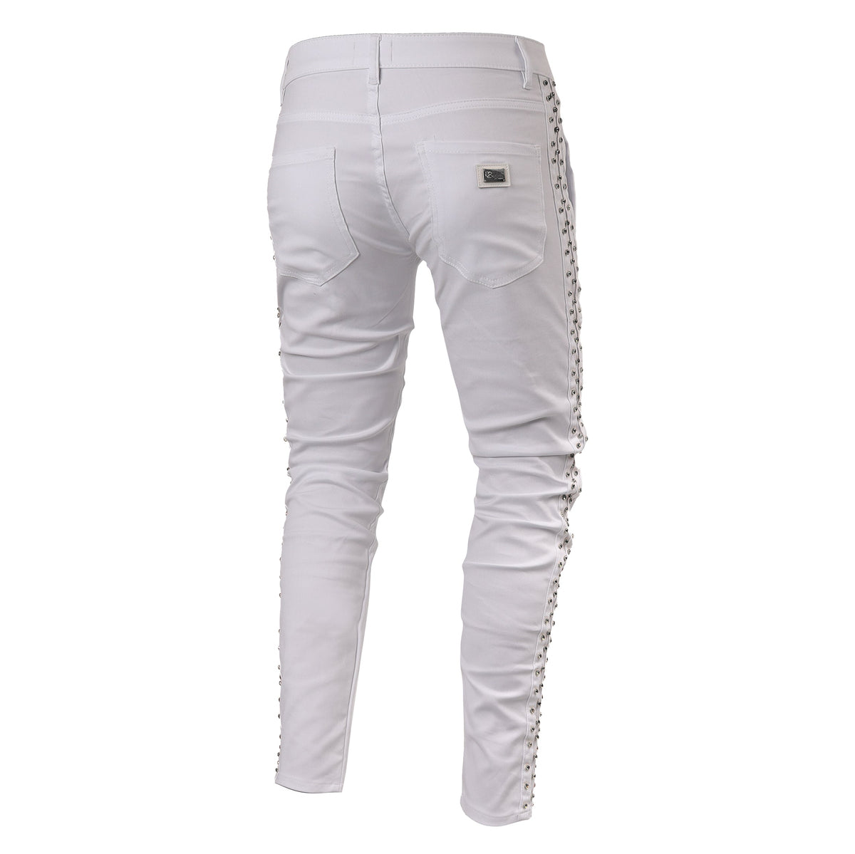 Barocco Key Piece Men's Pants - White/Silver
