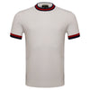 Elite Contrast Ribbed Tee WHITE