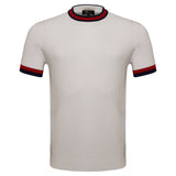 Elite Contrast Ribbed Tee WHITE