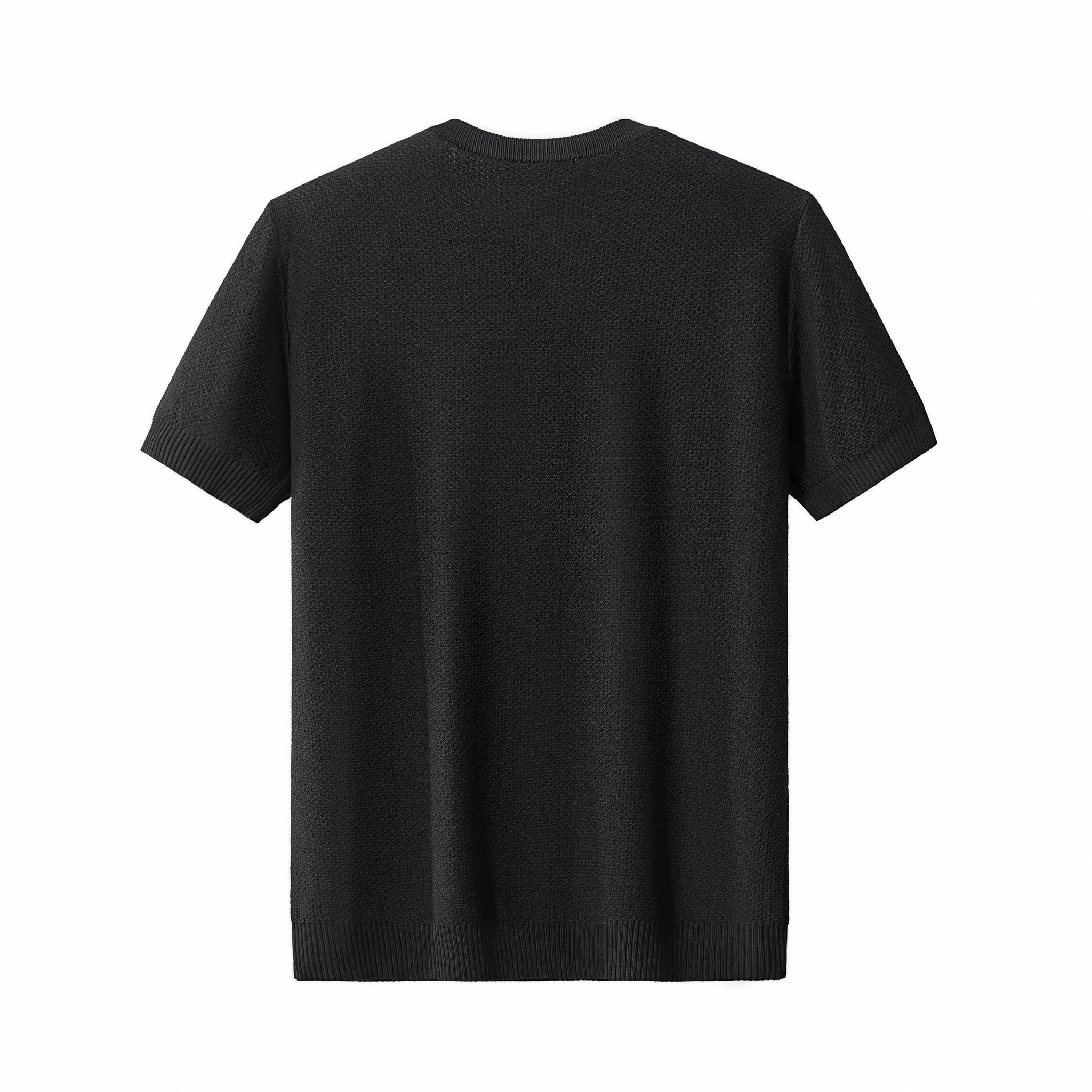 Textura Knit Tee BLACK