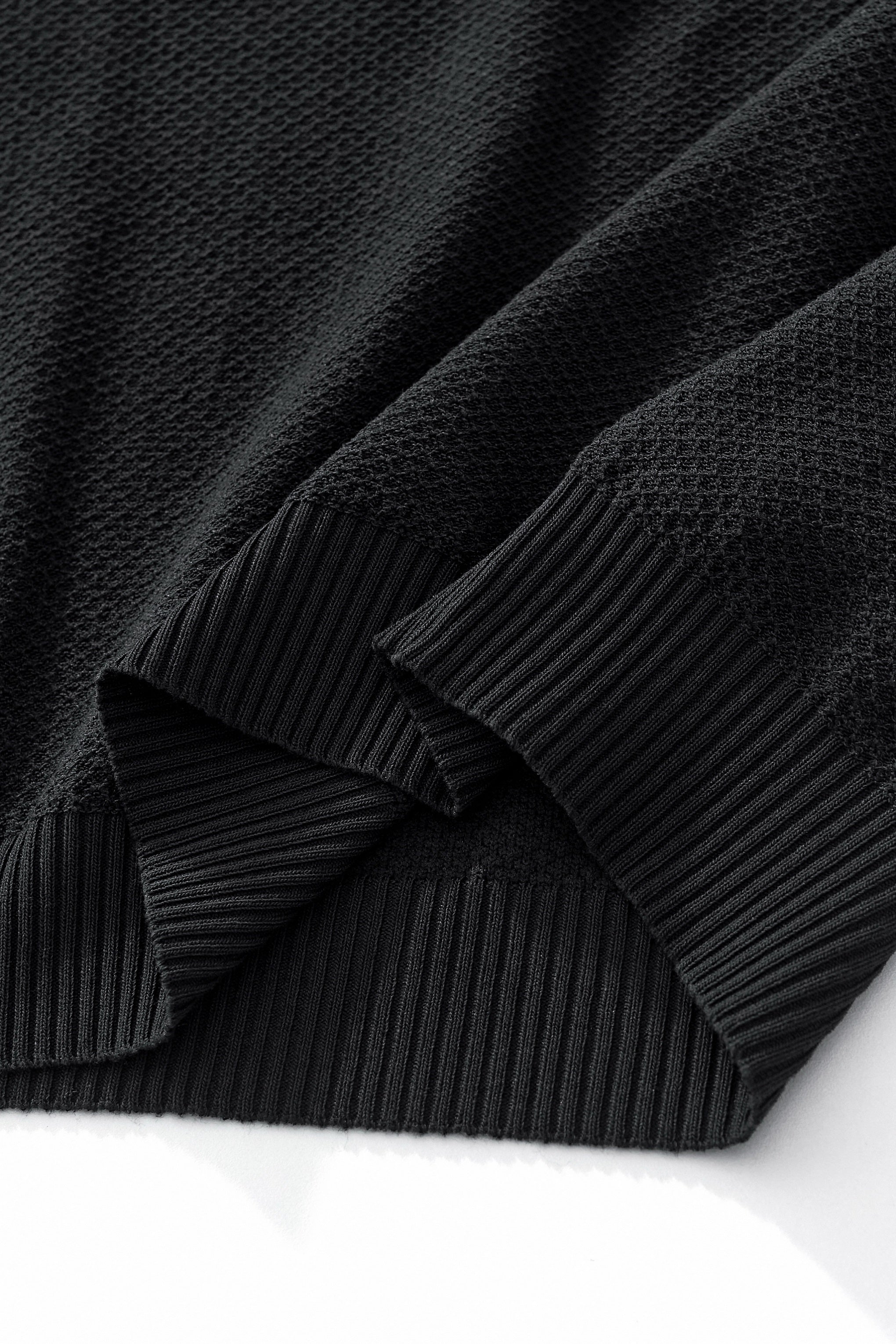 Textura Knit Tee BLACK