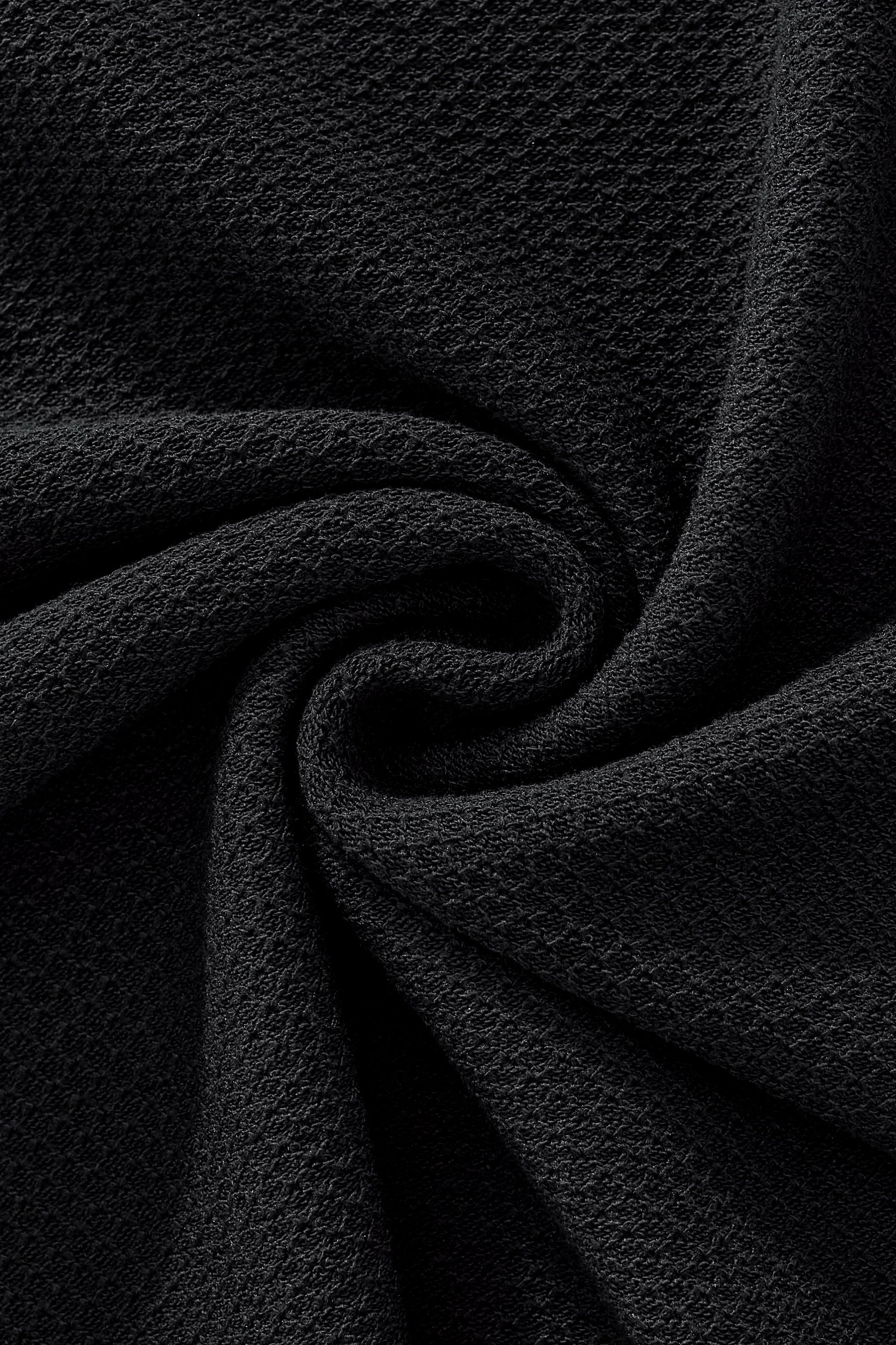 Textura Knit Tee BLACK