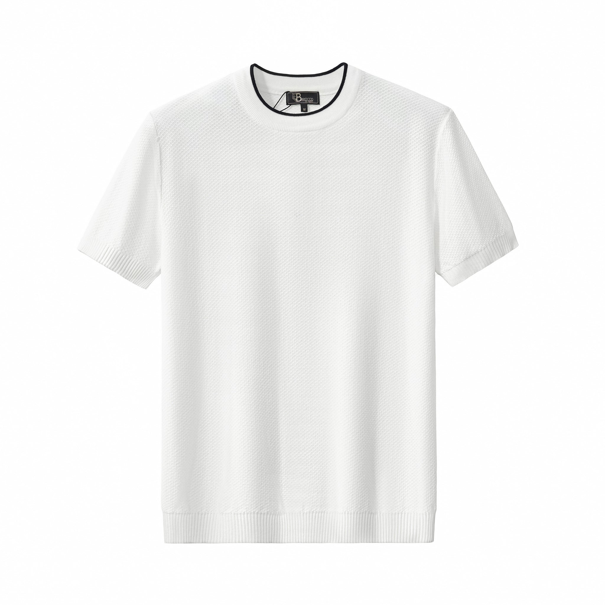 Textura Knit Tee WHITE