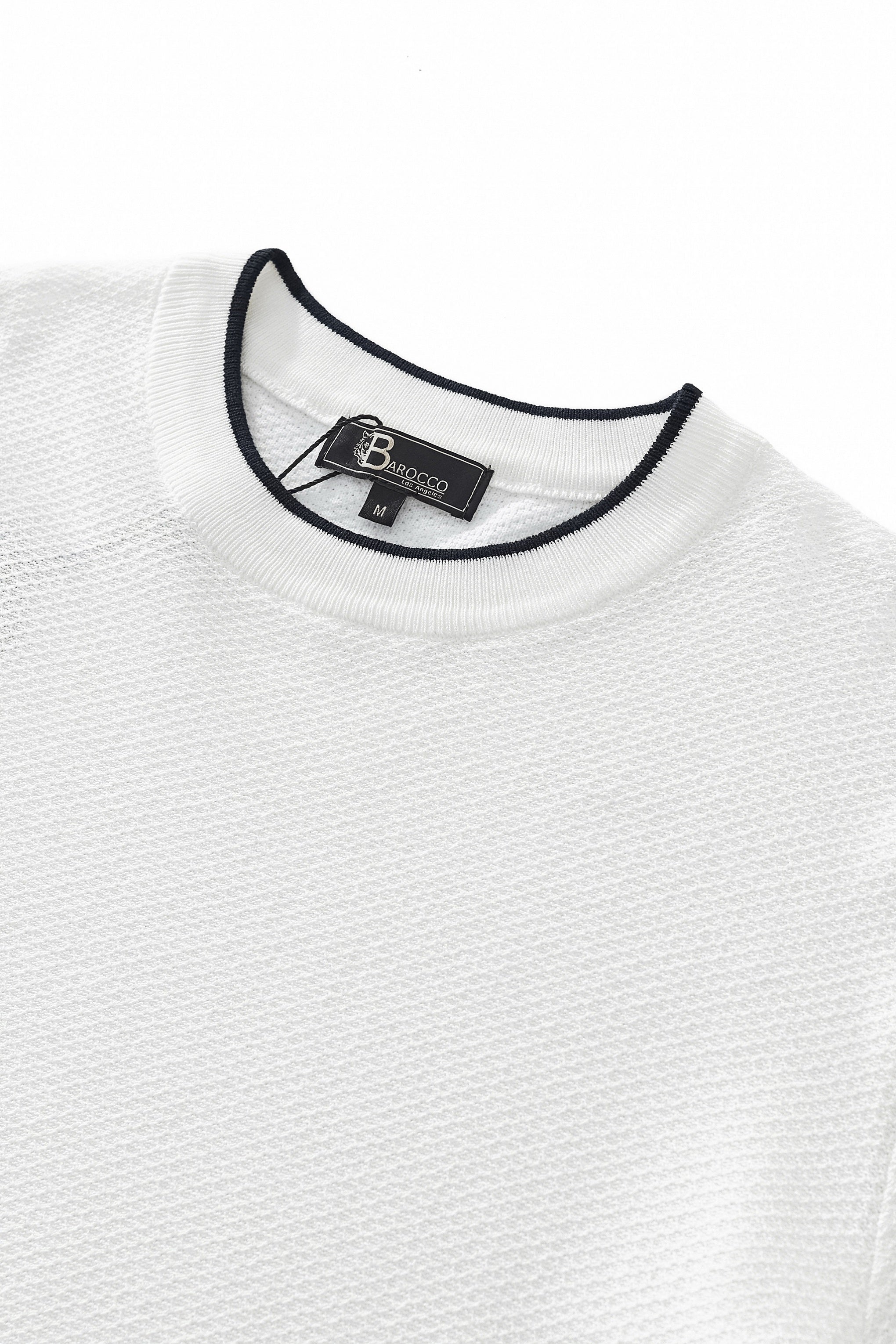 Textura Knit Tee WHITE