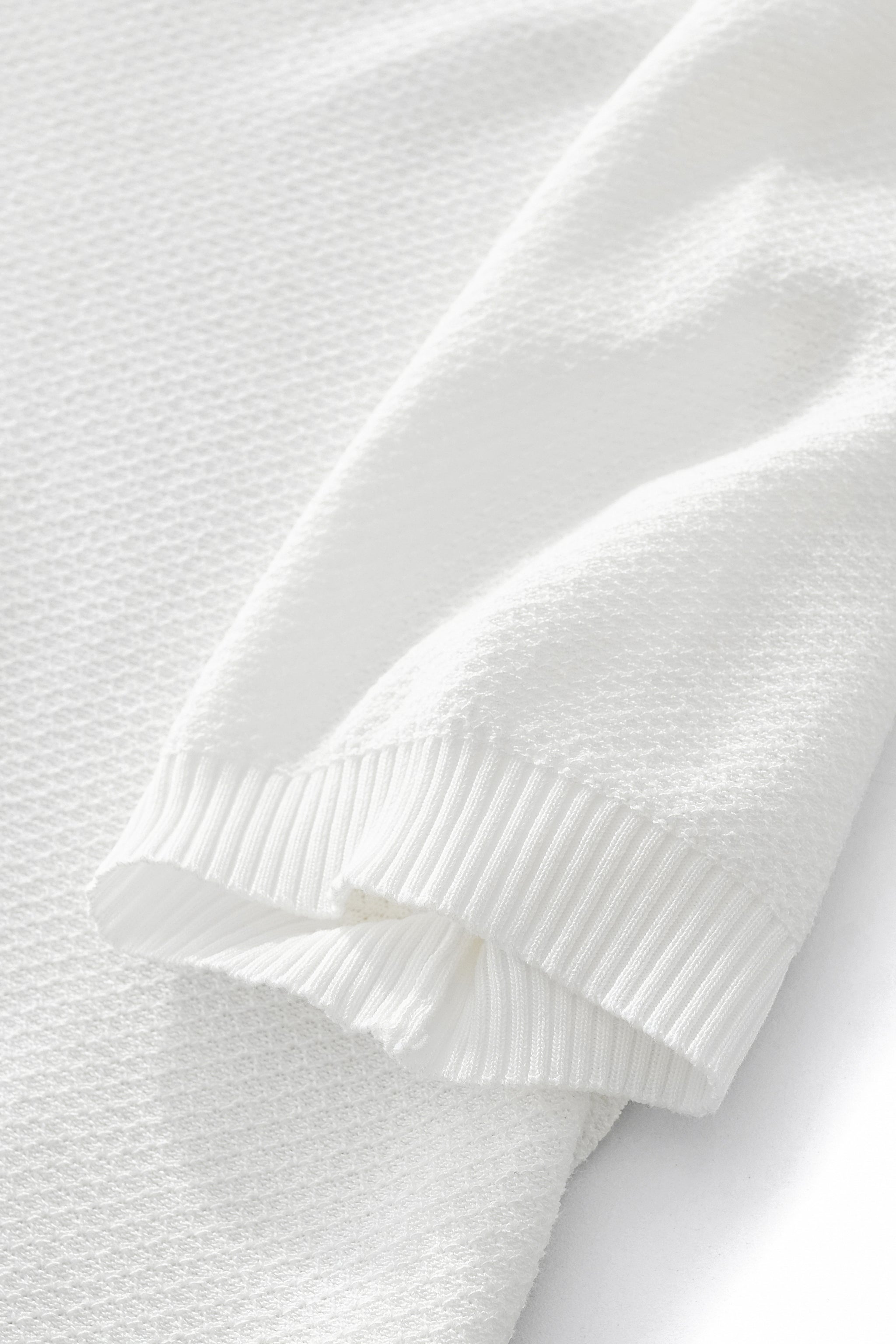 Textura Knit Tee WHITE