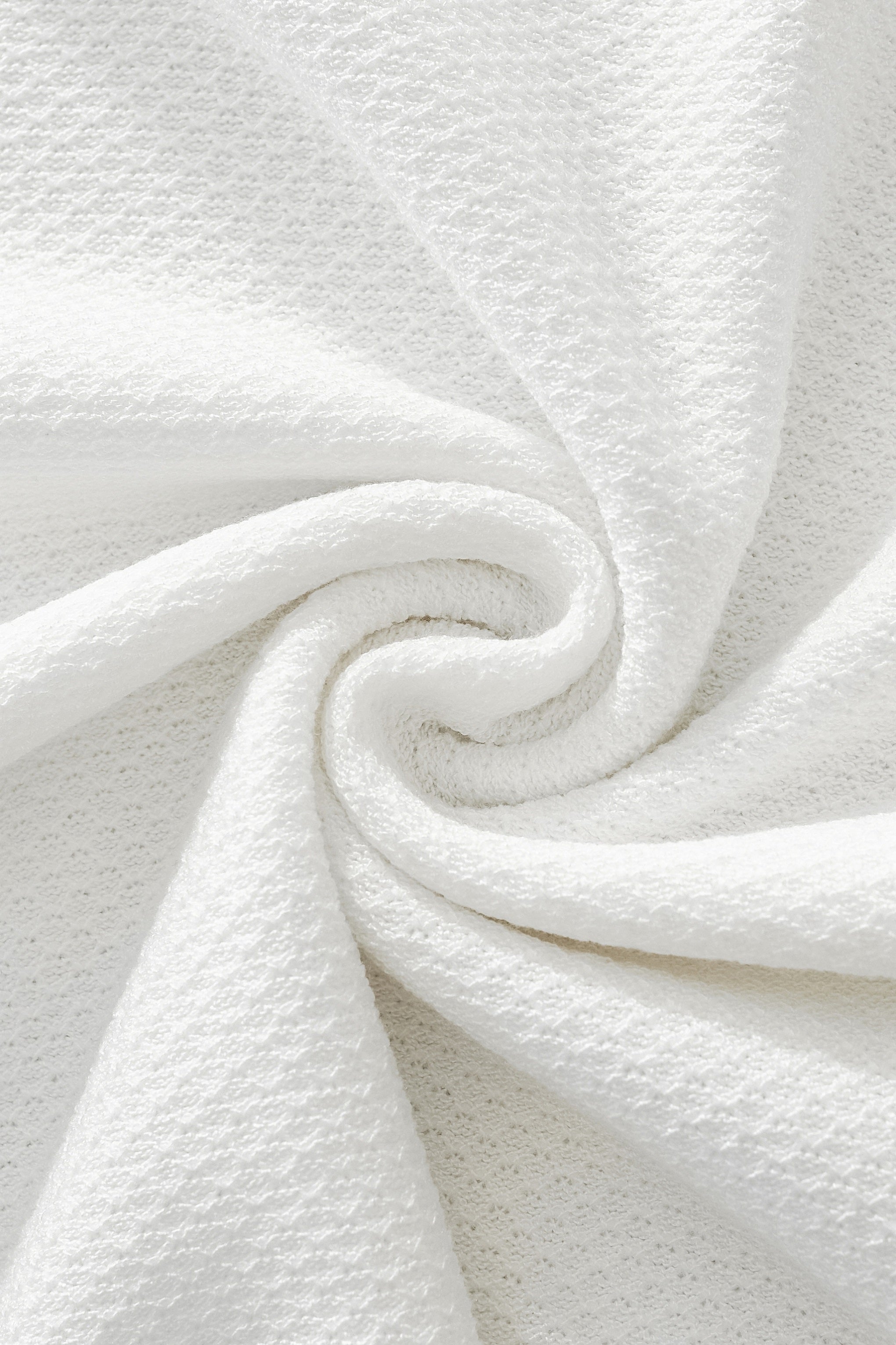 Textura Knit Tee WHITE