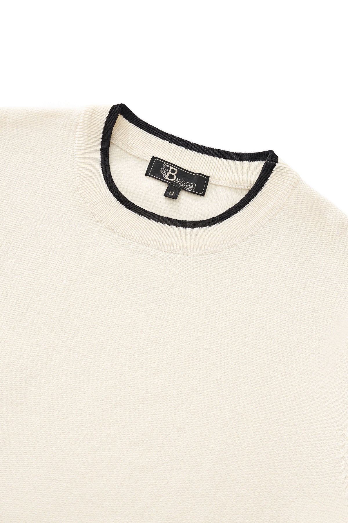 Monaco Trim Knit Tee WHITE