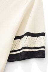 Monaco Trim Knit Tee WHITE